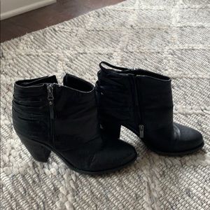 Leather biker bootie (Jessica Simpson)